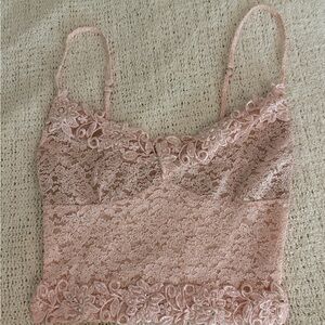 Boys Lie Soft Pink Lace Camisole